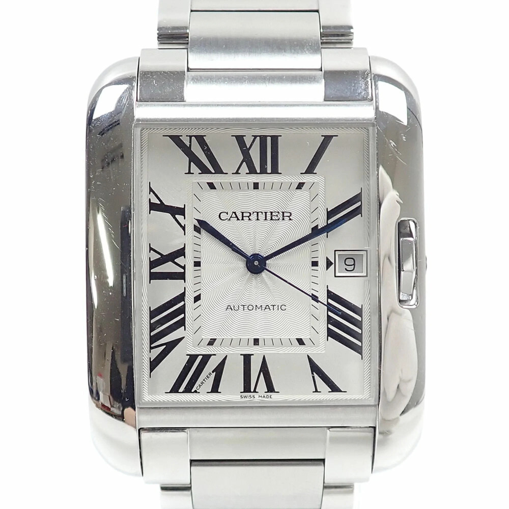 Cartier Tank Anglaise XL Men's Automatic Watch, Stainless Steel, W5310008 (Au...